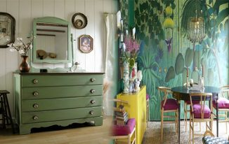 Old Furniture Painted Green For A New Chic Look